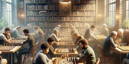 A chess tournaments being held at boardwalk Games